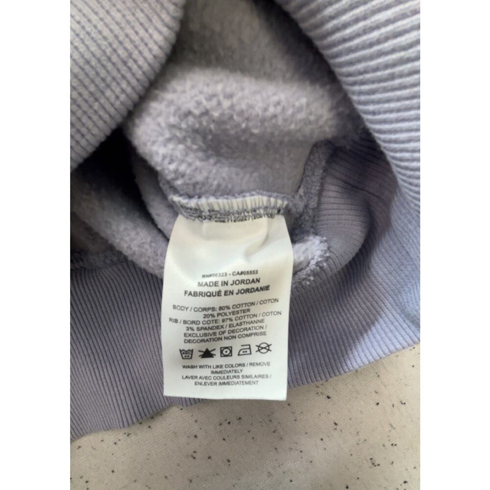 Nike Sportswear Phoenix Fleece Oversized Crewneck Sweatshirt Lavender Purple M - Picture 3 of 4